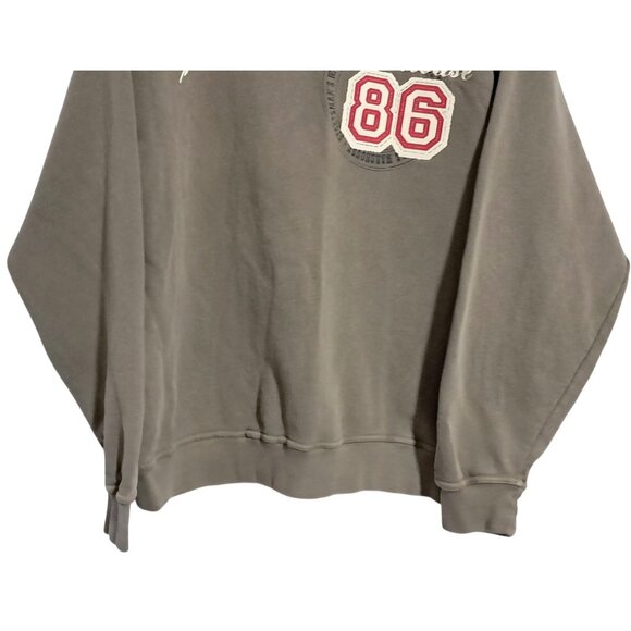 Vintage Sportsmans Warehouse 86 Graphic Sweatshirt Khaki Cotton Pullover - Picture 6 of 8